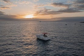 2 timers privat luksuskrydstogt ved solnedgang på Tenerife