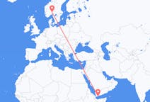Flyrejser fra Aden til Oslo