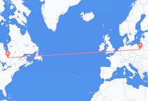 Flyrejser fra Rouyn-Noranda til Warszawa