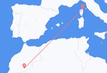 Flyreiser fra Zagora, til Bastia