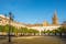 Photo of  the Patio of Banderas in Sevilla - Spain .