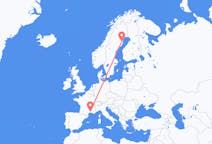 Flyrejser fra Skelleftea, Sverige til Nimes, Frankrig