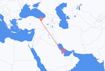 Flyreiser fra Doha, til Erzincan