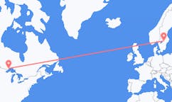 Flyreiser fra Thunder Bay, Canada til Örebro, Sverige