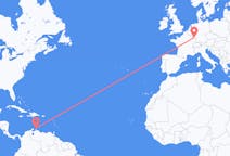 Flyrejser fra Aruba til Saarbrücken