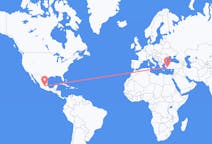 メキシコのサンティアゴ デ ケレタロから、トルコのデニズリまでのフライト