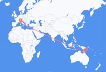 Flyreiser fra Cairns, Australia til Figari, Frankrike