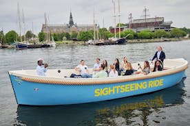 Passeio de barco elétrico aberto em Estocolmo