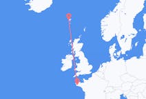 Voos de Quimper, França para Sorvágur, Ilhas Faroe