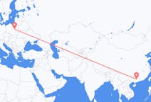 Flyreiser fra Wuzhou, til Warszawa