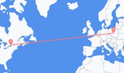 Flyreiser fra Kingston, Canada til Lodz, Polen