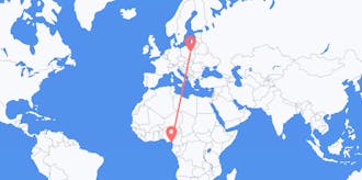 Flyrejser fra Ækvatorialguinea til Polen