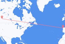 Flyrejser fra Edmonton til Santiago de Compostela