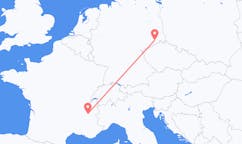 Flug frá Grenoble, Frakklandi til Dresden, Þýskalandi