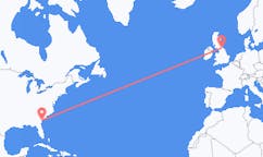 Flyreiser fra Hilton Head Island, USA til Durham, England