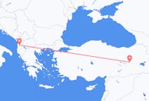 Lennot Bingölistä Tiranaan
