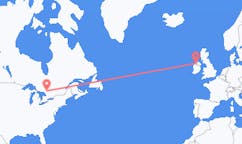Flug frá North Bay, Kanada til Kincasslagh, Írlandi