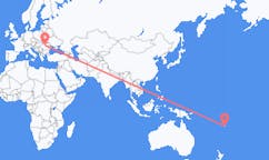 Flyreiser fra Labasa, Fiji til Targu Mures, Romania