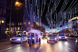 Excursão pelas luzes de Natal em Madri em Eco Tuk Tuk privado