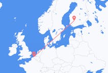 Voos de Tampere, Finlândia para Oostende, Bélgica