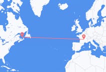 Flyreiser fra Les Îles-de-la-Madeleine, Quebec, Canada til Clermont-Ferrand, Frankrike