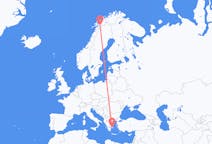 Flyreiser fra Athen, til Narvik
