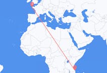Flyreiser fra Mtwara, Tanzania til Brest, Frankrike