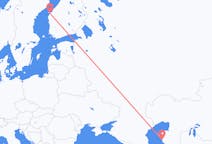Flights from Aktau to Vaasa