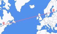 Flyreiser fra Kingston, Canada til Helsingfors, Finland