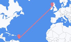 Flüge aus St. Vincent und den Grenadinen nach Nordirland
