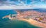 Photo of aerial view of colorful summer view of Pescara port, Italy.