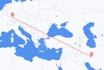 Flyreiser fra Isfahan, til Stuttgart