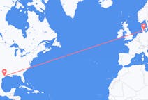 Flyrejser fra Houston, USA til Sonderburg, Danmark
