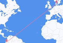 Flyreiser fra Quito, til Aarhus