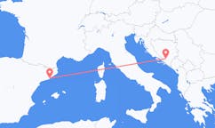 Flyreiser fra Mostar, til Barcelona