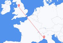 Flyrejser fra Genova til Manchester