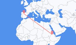 出发地 埃塞俄比亚希雷目的地 西班牙巴利亚多利德的航班