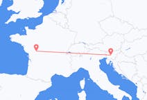 Flights from Ljubljana to Poitiers