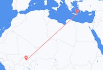 Flights from Ouagadougou to Sitia
