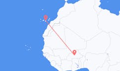 Vluchten van Ouagadougou naar Las Palmas