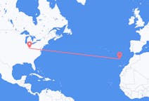 Flyreiser fra Cincinnati, til Funchal