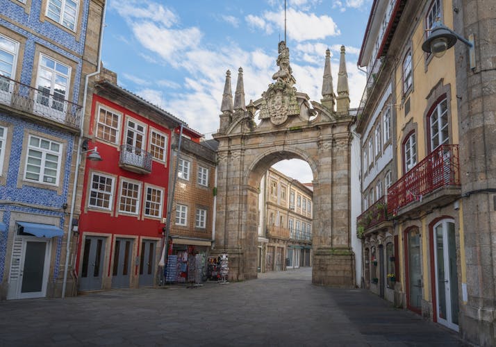 Photo of Arch of the New Gate Arco da Porta Nova, Braga, Portugal.