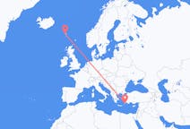 Flights from Sørvágur to Rhodes