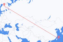Flug frá Miyakojima, Japan til Kajaani, Finnlandi