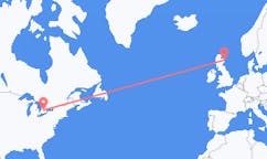 Flyg från Waterloo, Ontario till Aberdeen