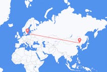 Lennot Changchunista, Kiinasta Kalmariin, Ruotsiin