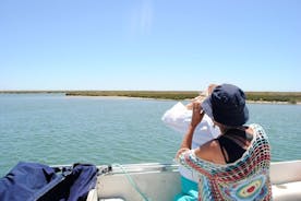 2-timers guidet båttur med fugletitting i Ria Formosa fra Faro Algarve