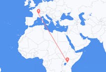 Flyrejser fra Eldoret til Lyon