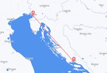 Vols de Trieste à Split
