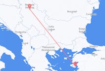 Flyg från Belgrad till Mytilene